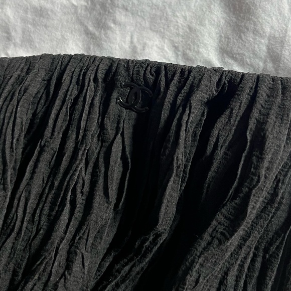 Chanel 06A Fall Black Layered Chiffon Skirt - Picture 7 of 7